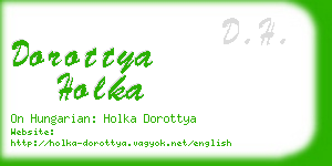 dorottya holka business card
